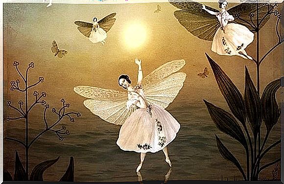 fairies dancing at dawn symbolizing the phrases of Hans Christian Andersen