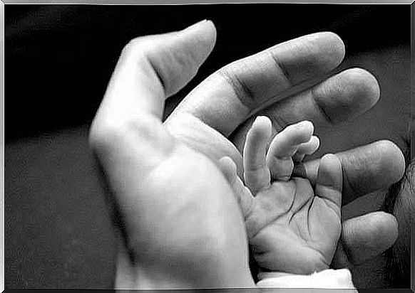 Hand of a baby