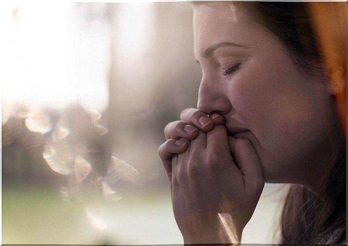 Woman with a lot of anxiety