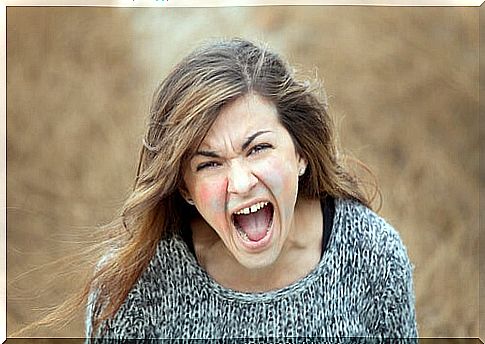 Screaming woman expressing anger symbolizing the faces of narcissism