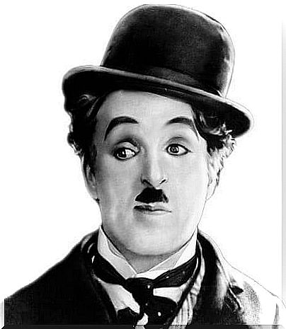 The traditional character of Charles Chaplin.